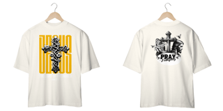 Nome do produto T-Shirt Oversized Unissex - Deus the light of the world