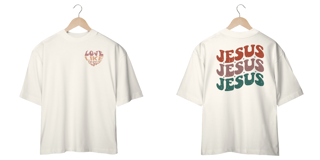 Nome do produto T-Shirt Oversized Unissex - Love Like Jesus