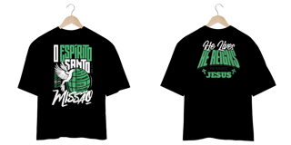 Nome do produto T-Shirt Oversized Unissex - O espírito santo