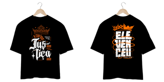 Nome do produto T-Shirt Oversized Unissex - Justiça