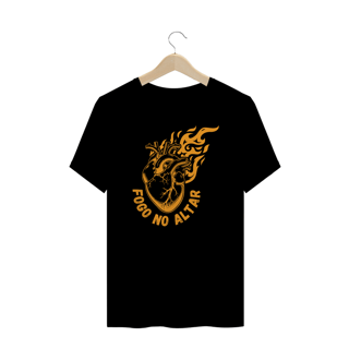 Nome do produto T-Shirt Unissex Plus Size - Fogo no altar
