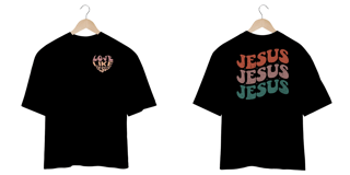 Nome do produto T-Shirt Oversized Unissex - Love Like Jesus