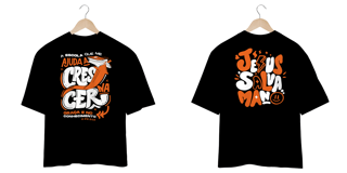 Nome do produto T-Shirt Oversized Unissex - Ajuda a crescer