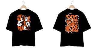 Nome do produto T-Shirt Oversized Unissex - Jesus salva mano