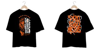 Nome do produto T-Shirt Oversized Unissex - Sol da justiça 