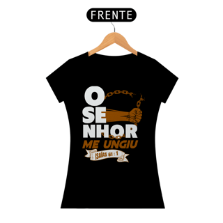 Nome do produto T-Shirt Feminina - O senhor me ungiu