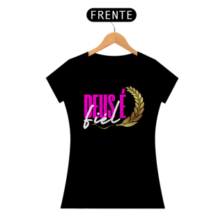Nome do produto T-Shirt Feminina - Deus é fiel