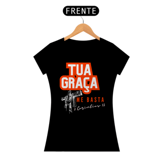 Nome do produto T-Shirt Feminina - Tua Graça me basta