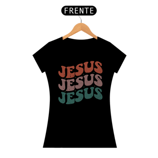 Nome do produto T-Shirt Feminina - Jesus Loves You