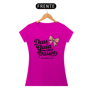 Nome do produto T-Shirt Feminina - Deus gia meus passos 
