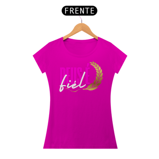 Nome do produto T-Shirt Feminina - Deus é fiel