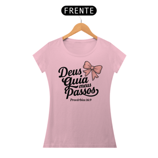 Nome do produto T-Shirt Feminina - Deus gia meus passos 