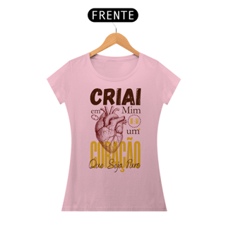 Nome do produto T-Shirt Feminina - Cria em mim