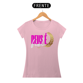 Nome do produto T-Shirt Feminina - Deus é fiel