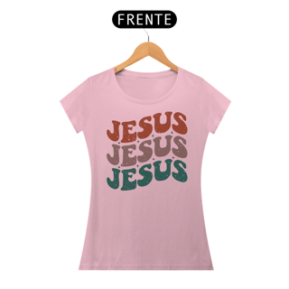 Nome do produto T-Shirt Feminina - Jesus Loves You