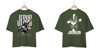 Nome do produto T-Shirt Oversized Unissex  - Jesus Não Morreu 