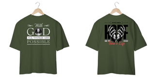 Nome do produto T-Shirt Oversized Unissex - Whit God