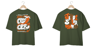 Nome do produto T-Shirt Oversized Unissex - Ajuda a crescer