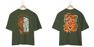 Nome do produto T-Shirt Oversized Unissex - Sol da justiça 