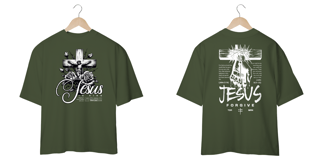 Nome do produto T-Shirt Oversized Unissex - Jesus is king