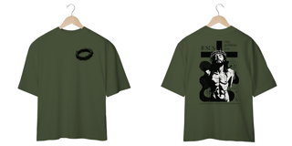 Nome do produto T-Shirt Oversized Unissex - Jesus may godbless ou