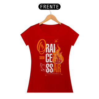 Nome do produto T-Shirt Feminina - Orai sem cessar