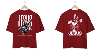 Nome do produto T-Shirt Oversized Unissex  - Jesus Não Morreu 