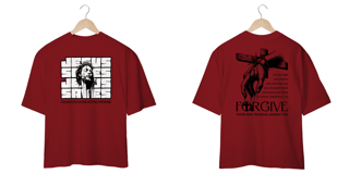 Nome do produto T-Shirt Oversized Unissex  - Jesus Saves