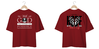 Nome do produto T-Shirt Oversized Unissex - Whit God