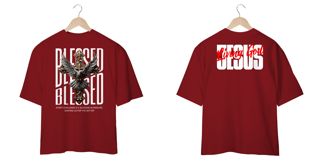 Nome do produto T-Shirt Oversized Unissex - Blessed 