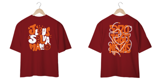 Nome do produto T-Shirt Oversized Unissex - Jesus salva mano