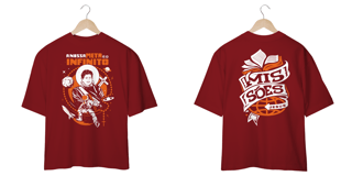 Nome do produto T-Shirt Oversized Unissex - Nossa metal é o infinito.