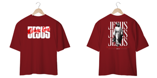 Nome do produto T-Shirt Oversized Unissex - Jesus living God