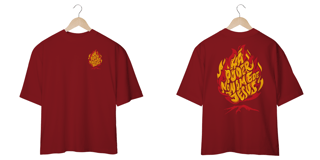 Nome do produto T-Shirt Oversized Unissex - A poder no nome de Jesus
