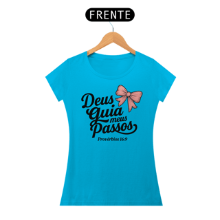 Nome do produto T-Shirt Feminina - Deus gia meus passos 