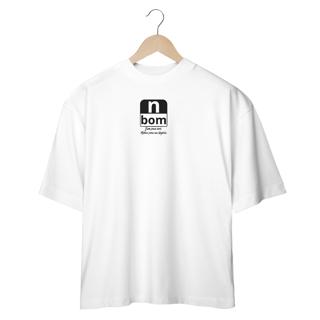 Camiseta Oversized Negro Bom