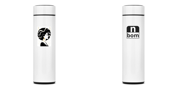 Garrafa Térmica Feminina Negro Bom – Estilo, Consciência e Atitude em Cada Gole