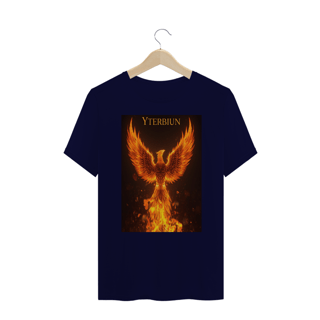 Nome do produto Camiseta Preta Yterbiun – Fênix em Chamas