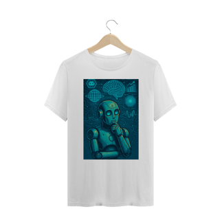 Nome do produto Camiseta Nerd Robô Futurista