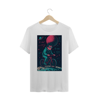Nome do produto Camiseta Nerd Cósmica – Ciclista no Espaço