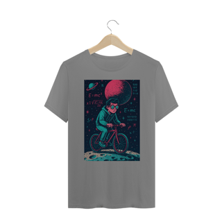 Nome do produto Camiseta Nerd Cósmica – Ciclista no Espaço