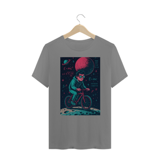 Nome do produto Camiseta Nerd Cósmica – Ciclista no Espaço