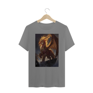 Nome do produto Camiseta Yterbiun Dragão Flamejante – Edição Épica