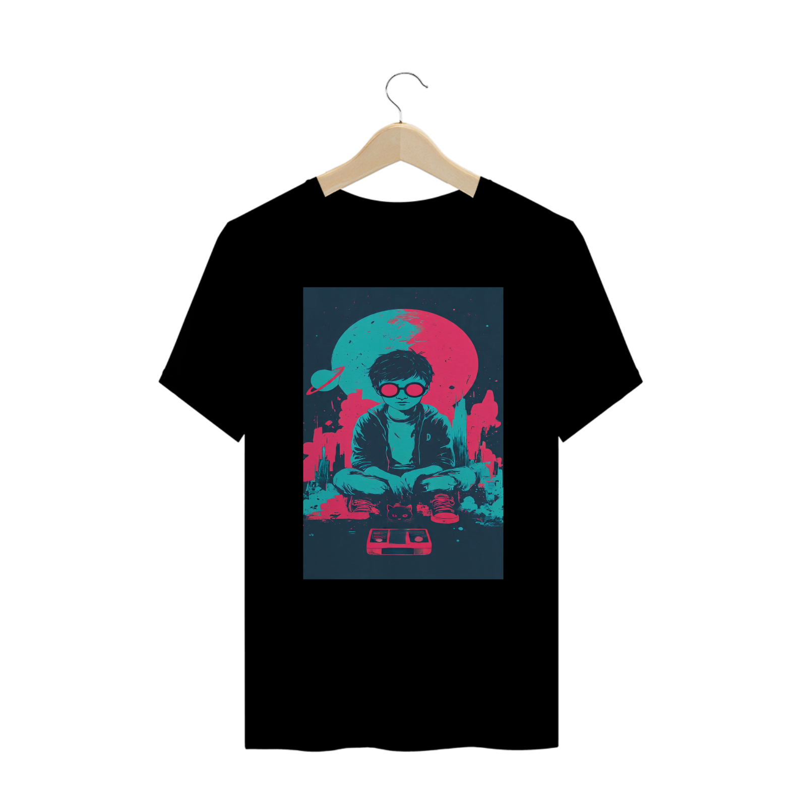 Camiseta Nerd Cósmico Retrô