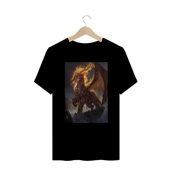 Camiseta Yterbiun Dragão Flamejante – Edição Épica