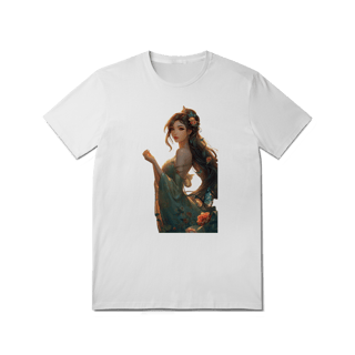 Nome do produto Camiseta Branca – Musa Oriental | 100% Algodão