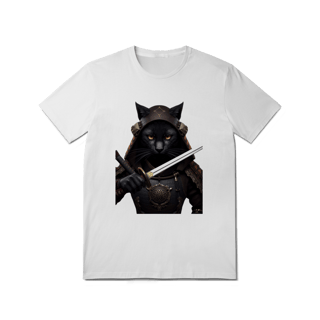 Nome do produto Camiseta Branca - Saga dos Felinos Guerreiros