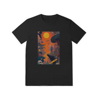 Nome do produto Camiseta Nerd Cósmica – Viagem Entre Mundos | 100% Algodão