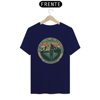 Nome do produto Camiseta The core of a man’s spirit Na natureza selvagem