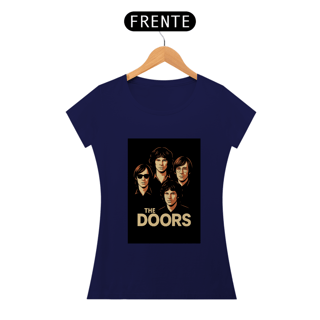 Nome do produto Camiseta The Doors | Estampa Retrô Clássica da Banda (Feminina)